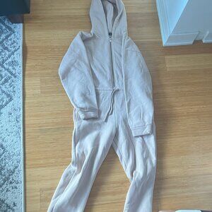 Pink Zara Hoodie Jumpsuit